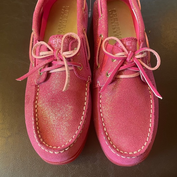 Sperry pink sparkly boat shoe size 5 - Picture 7 of 7
